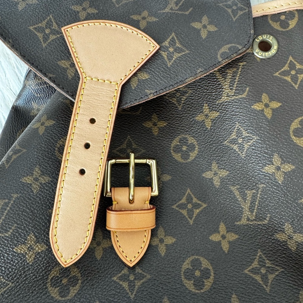 Louis Vuitton Brown Monogram Montsouris Backpack GM MINT condition! - Picture 5 of 16